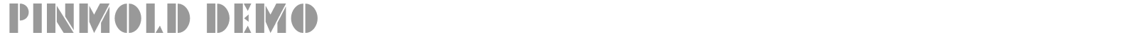 Pinmold font preview